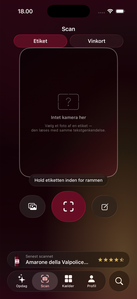 Scanneren med søger og seneste scanning